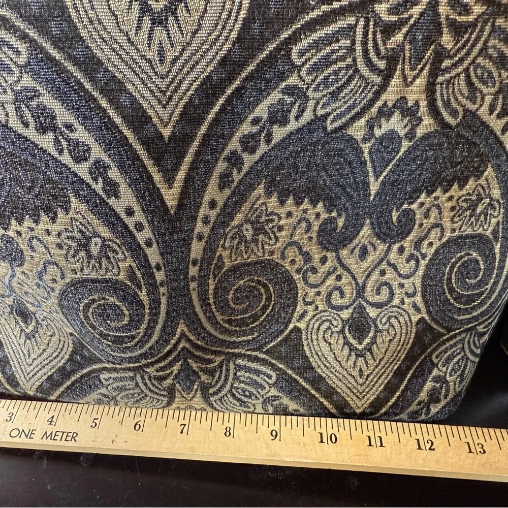 ~13” Liz Claiborne Work Bag Randa Luggage Laptop Tote Fabric Blue‎ & Gray